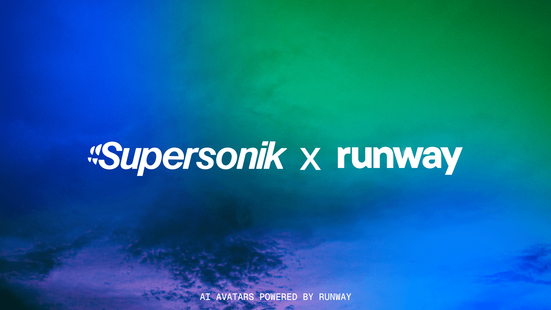 Supersonik × Runway AI avatars announcement cover